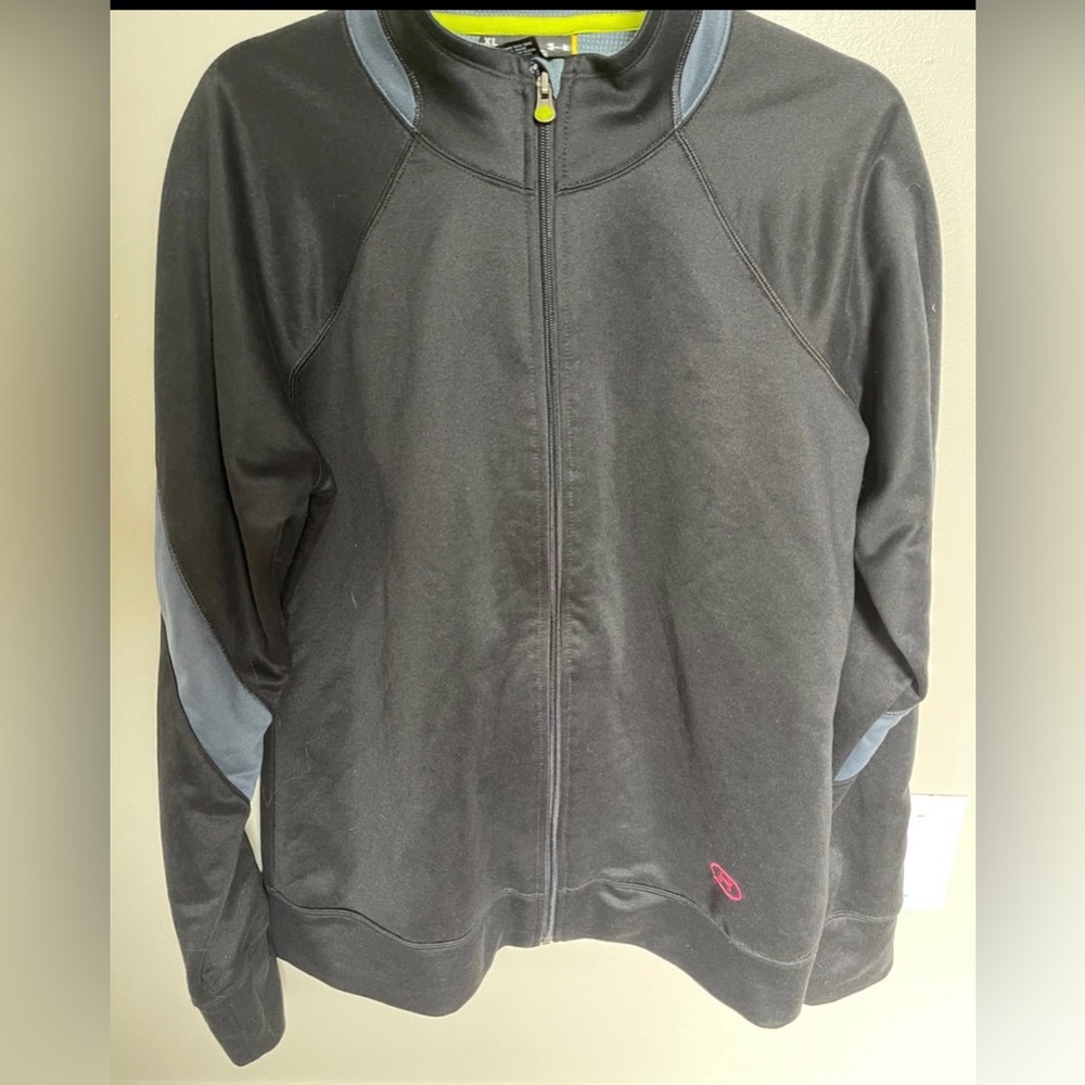 Under Armour women’s grey pink zip up sweatshirt jacket XL